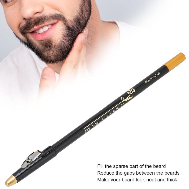 woobles Beard Pencil, Professional Beard Pencil Filler, Household Beard Pencil Liner Shaping Styling Tool, Grooming Kit Tracing Tool(black) - Image 2
